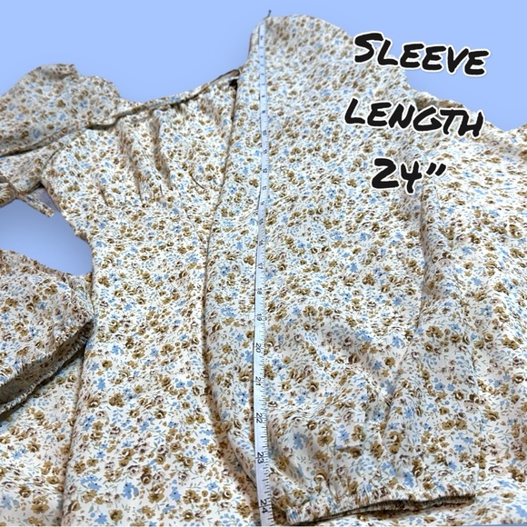 💥HP💥NWT Vernacular Peasant Style Midi Dress in Antique Floral Print. Size Small - Picture 8 of 13